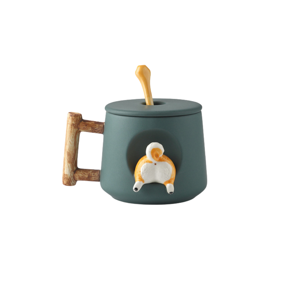 Head or Tails Shiba Inu Ceramic Mug