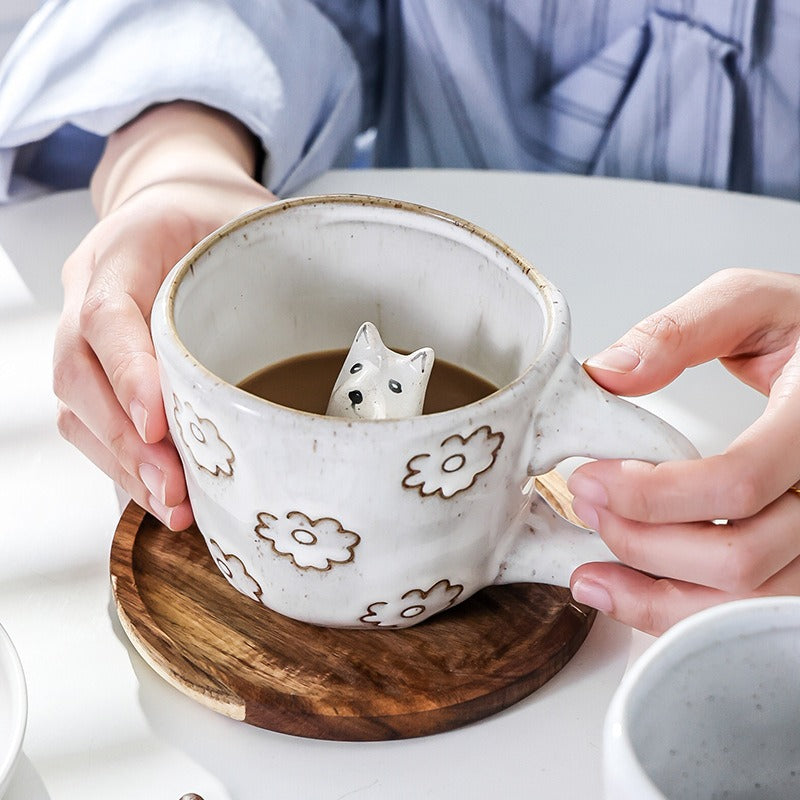 Tiny Friend Ceramic Coffee Cup (4 types)