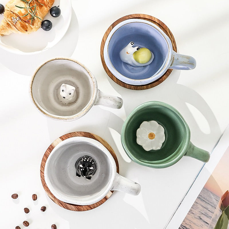 Tiny Friend Ceramic Coffee Cup (4 types)
